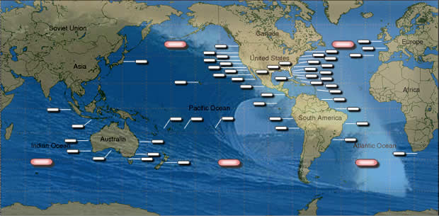 Pacific Ocean Forecast Pressure Chart